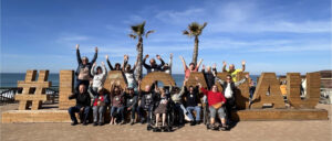 Photo d'un groupe d'aidants à Lacanau lors du séjour de répit des aidants